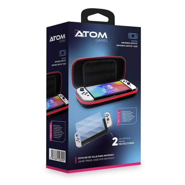 Bundle Protector Nintendo switch Atom Estuche / Micas