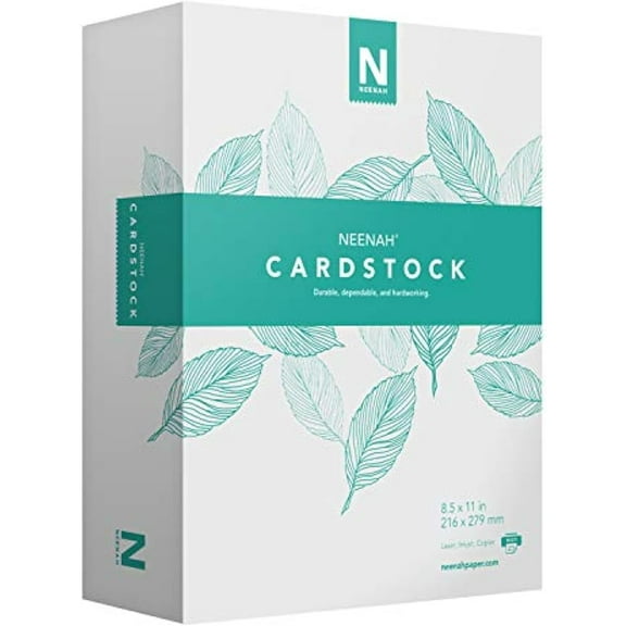 White Index Paper, Mediumweight, 300 Sheets, 199 gsm, 94 Brightness, 8.5" x 11" - MORE SHEETS! (91635)