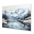 thumbnail image 2 of Designart "Arctic Serenity Alaska I" Winter Landscape Metal Art Living Room, 2 of 5