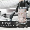 thumbnail image 2 of Pink 20oz Cat Tumblers Double Wall Cat Travel Mug Tumbler with Lid and Straw stainless steel Cute Pink Cat Vacuum Insulated Tumblers Cups Mugs Pink Cat Cups Birthday Gifts for Women/girls/Cat lovers, 2 of 4