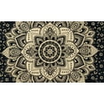 thumbnail image 2 of Black Gold Mandala Tapestry For Bedroom- Aesthetic Tapestry - Indie Wall Tapestry Hippie Room Decor - Boho Tapestrys -Trippy Small Tapestry Wall Hanging 30x40 Inches, 2 of 4