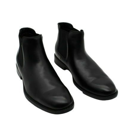 

Madden Mens Black Goring Maxxin Round Toe Block Heel Chelsea