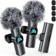thumbnail image 1 of Leettus 2 micrófonos inalámbricos Lavalier para iPhone iPad, micrófono inalámbrico para grabación de vídeo, transmisión en vivo de juegos, entrevistas, YouTube, TikTok, Vlog (para iPhone 14 y siguient, 1 of 5
