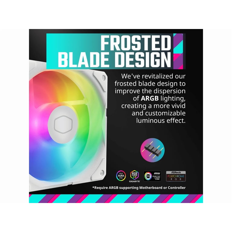 Free Shipping! CoolerMaster MasterLiquid 240 Atmos White ARGB