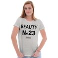 thumbnail image 4 of Fashionista Beauty No 23 Paris Heart Womens Slim Fit Graphic Tee Brisco Brands M, 4 of 5