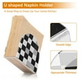thumbnail image 5 of Yayeee Napkin Holder for Table Kitchen Paper Tissue Organization, Black and Grey Plaid Pattern, 5 of 8