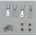 thumbnail image 2 of Robart Manufacturing 4-40 Rod Ends w/Screws & Nuts, 2 of 3