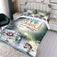 thumbnail image 3 of Annie y Carola Conjunto de sábanas temático, trío de piezas, cómodo y amigable con la piel, diseño único, regalo de decoración para el hogar para familiares, amigos y fans,140cm *210cm, 3 of 6