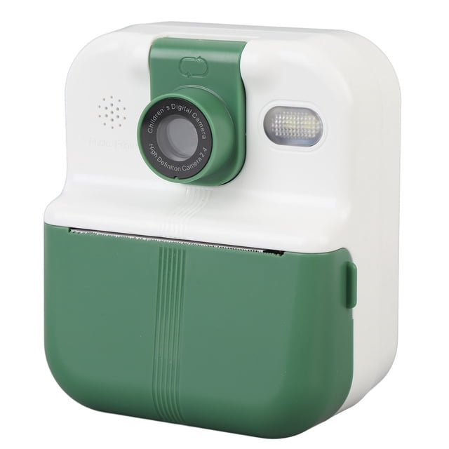 Cámara De Impresión Instantánea De Doble Lente De 48 MP Para Niños, Lente Giratoria, Reproductor De Música, Juegos, Pantalla De 2,4 Pulgadas, Batería De 1200 MAh,
