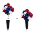 thumbnail image 6 of Flower Vase with Sturdy Spikes/Stakes Outdoor Artificial or Fresh Flower Holder Decoration, 6 of 6