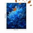 thumbnail image 3 of Qisvanset Abstract Blue Flower Canvas Wall Art 15.75x11.81 Inches, 3 of 8