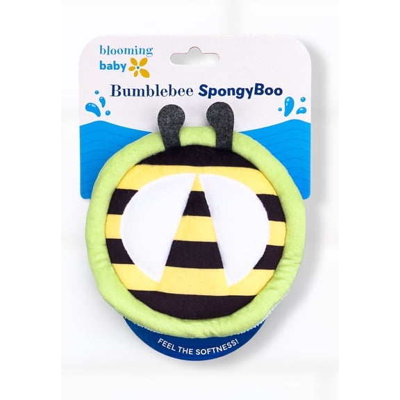 Spongy Boo Bumblebee Baby Bath Sponge - Soft & Gentle for Infant and Toddler