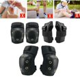 thumbnail image 3 of Juego de 6 almohadillas protectoras para patinaje sobre ciclismo, rodilleras, s, muñequeras, Protector de seguridad para deportes al aire libre para , L mayores de 13 años kusrkot Rodilleras para patines, 3 of 8