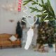 thumbnail image 5 of Puntoco Colgante de pluma transparente para árbol de Navidad, copo de nieve, campana, pequeño colgante, decoración para lugar de Navidad, 5 of 6