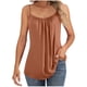 thumbnail image 4 of Camisola de manga corta para mujer, ropa interior holgada con cuello en V y color liso, de poliéster, 4 of 9