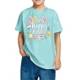 thumbnail image 2 of Aloohaidyvio Bunny & Carrot Boys Tee Toddler Easter Dress Shirt, Ruffled Sleeves w/ Bunny & Carrots - Holiday Photos Ready 140, 2 of 4