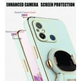 thumbnail image 4 of Compatible with Xiaomi Redmi 12C Case for Women Men, Ultra Soft Xiaomi Redmi 12C Phone Case with Stand Silicone TPU Plating Cute Astronaut Pattern Cases Cover (Green), 4 of 14