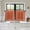 Burnt Orange, variant on Burnt Orange Botanical 2 Panel Kitchen Curtains for Small Windows, Vintage Florals Geometric Minimalist Bathroom Tier Curtain, Short Window Treatment for Bedroom/Living Room 55"x36"