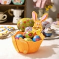 thumbnail image 2 of Easter Bunny Storage Basket A Gift Suitable For F Riends(F-Orange), 2 of 6