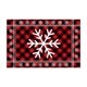 thumbnail image 2 of Puntoco Serie de cuadros navideños Material de terciopelo de cristal Astas Alfombrilla navideña para baño Alfombrilla antideslizante para baño, 2 of 6