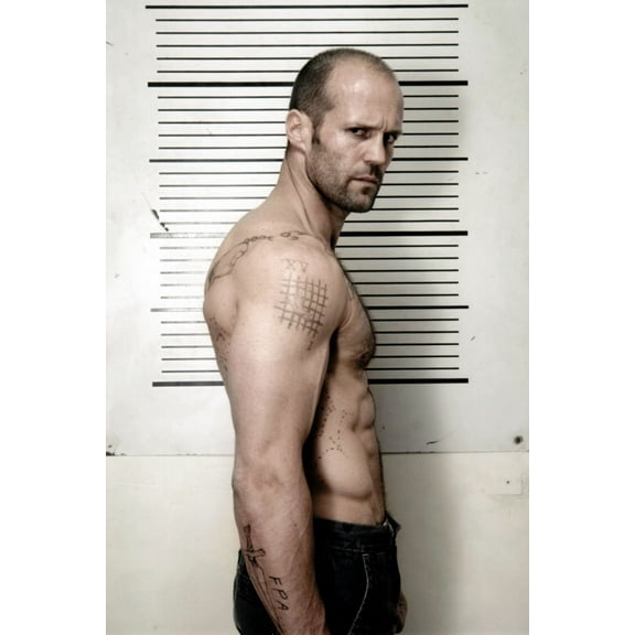 Jason Statham Poster Metal Plaque 8Inx12In Metal Art Print 8x12 Square Adults Poster Time