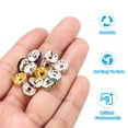 thumbnail image 4 of 8mm Rondelle Spacer Beads, Crystal Rhinestone Bead Spacers, Silver Tone, 50 Pack, 4 of 5