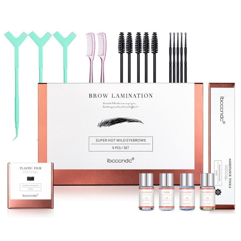 Eyebrow Lamination Kit DIY Eyebrows Lift Styling Kit for Fuller and Messy Eyebrows Lasting 8 Weeks Suitable for Salon Home Use