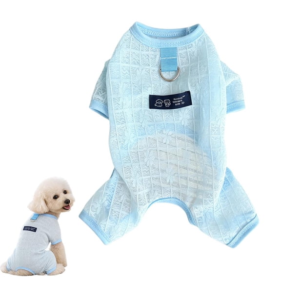 Summer Lightweight Breathable Dog Jumpsuit, Pet Thin Mesh Four Legged Clothes Sun Protection Clothes Cooling Jumpsuit