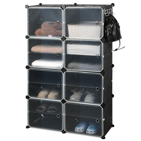 Sortwise 8 Cube Diy Plastic Portable Wardrobe Closet Organizer