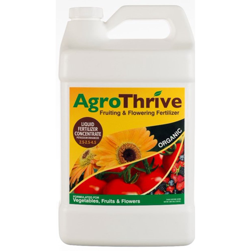 AgroThrive Fruiting & Flowering ORGANIC Fertilizer 1 Gallon (128oz