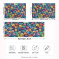 thumbnail image 2 of Yayeee Pillowcase Queen Size Set of 2 Satin Wrinkle Resistant Envelope Pillow Case, Vibrant Art Leaves Pattern, 2 of 8