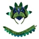thumbnail image 4 of Diadema de dinosaurio con cola, divertida decoración, fácil de poner y quitar, ideal para baile en el escenario. verde, 4 of 7