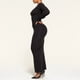 thumbnail image 5 of Faldas largas Vestido largo negro para mujer Color sólido Cuello redondo Slim Fit Traje de vacaciones para chica picante Cgtredaw Negro T S para Mujer, 5 of 7