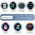 thumbnail image 4 of 2/3/4Pack 20mm Silicone Bands For Samsung Galaxy Watch 5 Pro Straps 45mm/Watch 5 40mm 44mm/Galaxy Watch 4 44mm 40mm/4 Classic 46mm 42mm,Sport Silicone Strap with Magnetic Folding Buckle For Men Women, 4 of 7