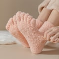thumbnail image 4 of SKOLA Women's Toe socks,Five Finger Socks 5 Pairs,Cozy Crew Socks with Toes for Women Fluffy Fuzzy Plush Sleeping Slipper Socks - Soft Warm Fabric, 4 of 10