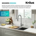 thumbnail image 4 of KRAUS Bolden 2-Function Single Handle Pull Down Kitchen Faucet in Spot-Free Stainless Steel, 4 of 7