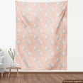 thumbnail image 4 of Ambesonne Fantasy Fabric by the Yard Upholstery, Unicorn Flowers Stars Art, 1 Yard, Blush Pistachio Green, 4 of 5