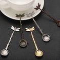 thumbnail image 3 of Uxcell 8pcs Retro Dragonfly Spoon, 4.3 Inch Coffee Spoon, Stirring Spoon, Tea Spoon, Dessert Spoon, Straight Handle Spoon Kitchen Gadget, Gold, 3 of 6