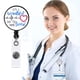 thumbnail image 1 of Fiudx Porta Credencial En El Entorno de Enfermera, Cordón Retráctil para Identidad, Recubierto de Mylar, para Uso Médico y Enfermero, Estilo Personalizado, Fácil de Colocar., 1 of 7