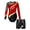 A Red, variant on YiZYiF Kids Girls Tumble Long Sleeve Patchwork Gymnastics Leotard with Shorts 2-piece Dance Sports Outfit Pink 8