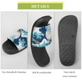 thumbnail image 7 of GZHJMY Stylish Slides for Women Men, The Great Wave of Kanagawa Soft Flexible Slip-on Sandals Slippers, 7 of 7