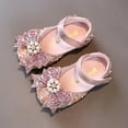 thumbnail image 6 of Wdgfv Girls Dance Boots Fashion Spring Summer Performance Shoes Lightweight Breathable Sequins Pearl Bow Buckle Design Pink 7-8 Years, 6 of 6