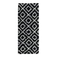 thumbnail image 2 of Unique Loom Trellis Shag Collection Area Rug - Ruth (2' x 5' Runner Black and White/Ivory), 2 of 10