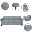 thumbnail image 4 of Living Room Furniture chair and 3-seat Sofa (Gray), 4 of 9