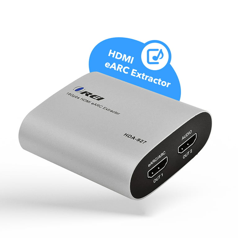 OREI eARC 4K 60Hz Audio Extractor Converter 18G HDMI 2.0 ARC Support - HDCP  2.2 - Dolby Digital/DTS 