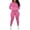 Pink, variant on 2 Piece Outfits For Women Sweatsuits Sets Hooded Tracksuit Long Sleeve Pullover Jogger Sweat Pants Set Blue L