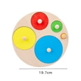 thumbnail image 1 of Tablero de agarre de mano geométrico 3D rompecabezas de madera para niños juguetes educativos para edades tempranas Sywqhk libre de BPA, 1 of 8