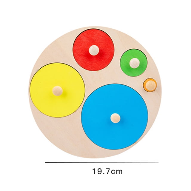 Tablero de agarre de mano geométrico 3D rompecabezas de madera para niños juguetes educativos para edades tempranas Sywqhk libre de BPA