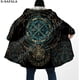 thumbnail image 3 of Capa gruesa y cálida con capucha para hombre, abrigo de armadura vikinga con símbolo de tatuaje, abrigo con estampado 3D, bata de lana a prueba de viento, manta con capucha-4, 3 of 4