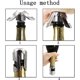 thumbnail image 5 of Juego de 3 tapones de champán de acero inoxidable para botellas de vino espumoso con tapón de cierre más largo, accesorios de regalo para champán., 5 of 5